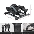 Sunny Health & Fitness Smart Motorized Mini Elliptical With 18-Levels Speed-Grey