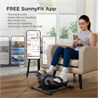 Sunny Health & Fitness Smart Motorized Mini Elliptical With 18-Levels Speed-Grey