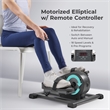 Sunny Health & Fitness Smart Motorized Mini Elliptical With 18-Levels Speed-Grey