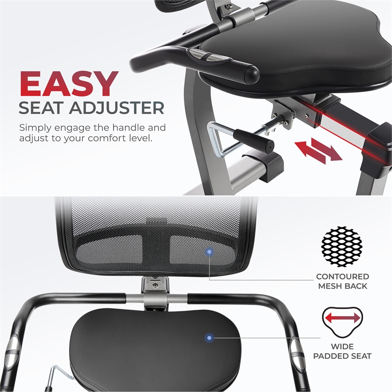 Elite Interactive Series Exercise Recumbent Cross Trainer and Elliptical -Silver