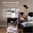 Sunny Health & Fitness Pink Smart Portable Magnetic Under Desk Elliptical - Pink