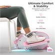 Sunny Health & Fitness Pink Smart Portable Magnetic Under Desk Elliptical - Pink