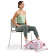 Sunny Health & Fitness Pink Smart Portable Magnetic Under Desk Elliptical - Pink