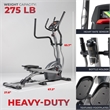 Sunny Health & Fitness Elite Interactive Cross Training Elliptical in Grey