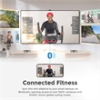 Sunny Health & Fitness Smart Portable Magnetic Under Desk Elliptical in Grey