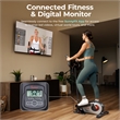 Sunny Health & Fitness Smart Compact Magnetic Elliptical Trainer in Grey