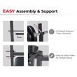 Sunny Health & Fitness Adj Standard Incline Bench w/ Leg Dev in Black