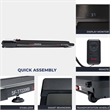 Sunny Health & Fitness Smart Compact Auto Incline Treadpad Treadmill in Black