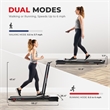 Sunny Health & Fitness Pacer Smart Compact Auto Incline Treadpad Treadmill-Black