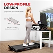 Sunny Health & Fitness Pacer Smart Compact Auto Incline Treadpad Treadmill-Black