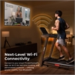 Sunny Health & Fitness Active 400 Smart Auto Incline Treadmill in Black/Red