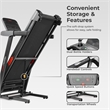 Sunny Health & Fitness Active 400 Smart Auto Incline Treadmill in Black/Red