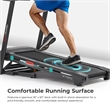 Sunny Health & Fitness Active 400 Smart Auto Incline Treadmill in Black/Red
