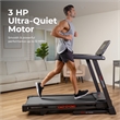 Sunny Health & Fitness Modern T10 Smart Treadmill in Black/Red