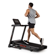 Sunny Health & Fitness Modern T10 Smart Treadmill in Black/Red