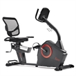 Sunny Health & Fitness Premium Smart Recumb Bike in Black