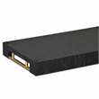 Ausel Crinkled Gloss Pattern Tray with Gold Handles