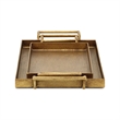 Khilov 2 Piece Gold Cast Iron Tray Set