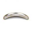 Ecara Gold Accented Silver Metal Catchall Dish