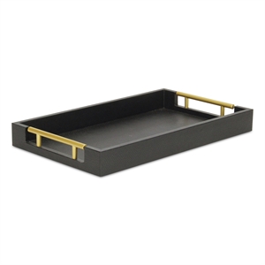 Lusan Vinyl Tray - Black Snakeskin