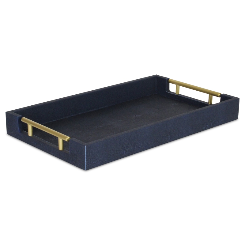 Lusan Vinyl Tray - Navy Blue