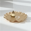 Delphine Golden Metal Lilypad Catchall Tray - X-Large