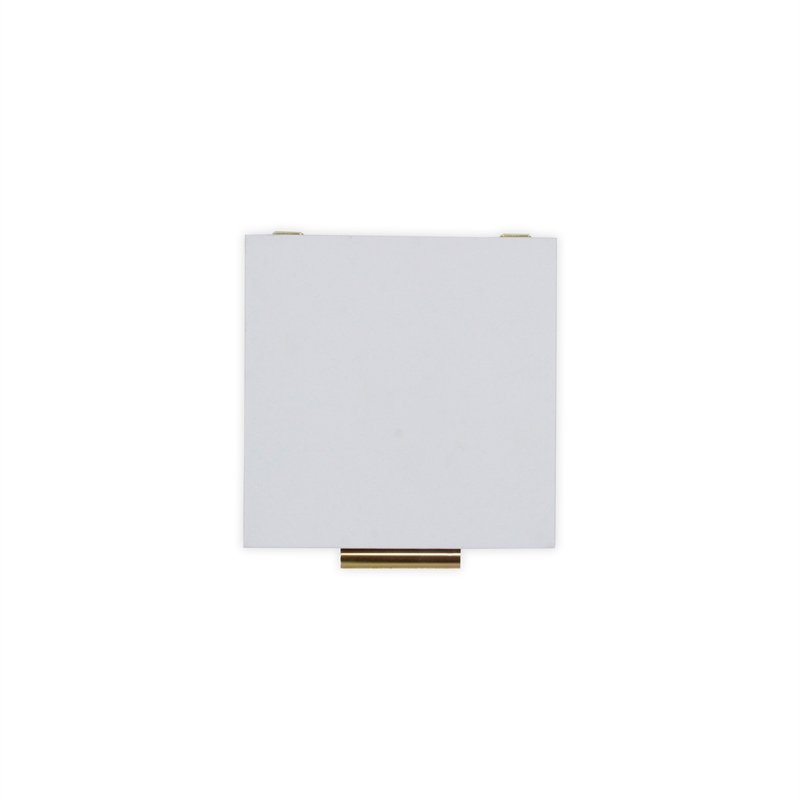 Lusan Square Decorative Box Set - White Faux Snakeskin