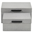 Anouk Snakeskin Themed Vinyl Box Set with Black Handles - Gray