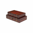 Rosina Set of 2 wooden boxes lined