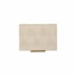 Lusan Rectangular Decorative Box Set - Cream Faux Shagreen