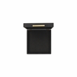 Lusan Square Decorative Box Set - Black Faux Shagreen