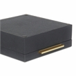 Lusan Square Decorative Box Set - Black Faux Shagreen