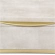 Zynova Rectangular Box Set - Cream Faux Shagreen