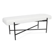 Tingri Modern White Cushion Top Entryway Bench