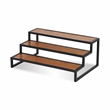Brio Wood and Metal Framed Tiered Table Shelf