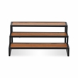 Brio Wood and Metal Framed Tiered Table Shelf