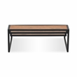 Brio Wood and Metal Framed Tiered Table Shelf
