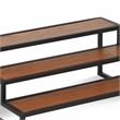 Brio Wood and Metal Framed Tiered Table Shelf
