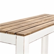 Cedarfield Brown & White Wooden Entry Table - Modern Farmhouse -
