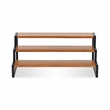 Brio Wood and Metal Tiered Table Shelf