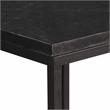 Sarrasseau Set of 2 Black Marble Square Side Tables