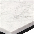 Sarrasseau Set of 2 White Marble Square Side Tables