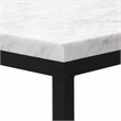 Sarrasseau Set of 2 White Marble Square Side Tables