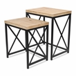 Briarcrest Set of 2 Wood & Metal Side Tables