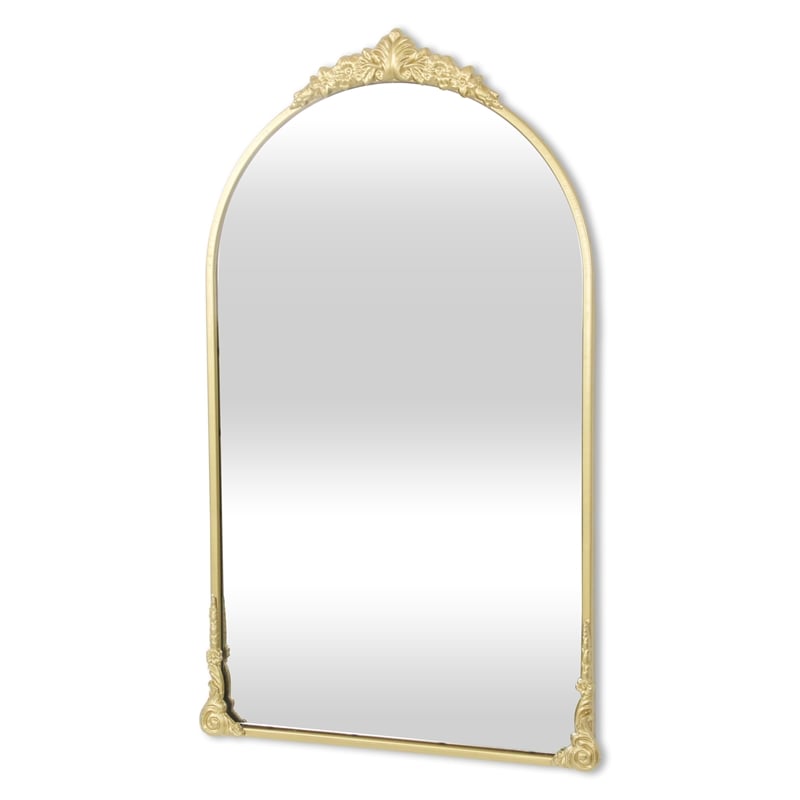 Everlaine Modern Victorian Gold Wall Accent Mirror