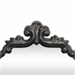 Everlaine Modern Victorian Black Floor Mirror