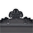 Everlaine Modern Victorian Black Floor Mirror