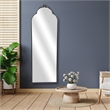 Everlaine Modern Victorian Black Floor Mirror