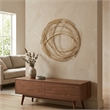 Denine Large Abstract Round Wall Art - Gold