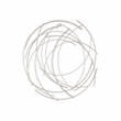Denine Small Abstract Round Wall Art - Silver